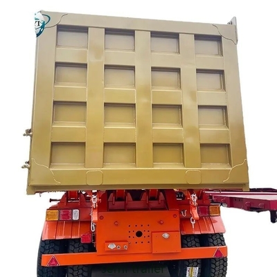 4 eixos cilindro hidráulico em forma de U auto-derrubador remolque com função de auto-derrubador