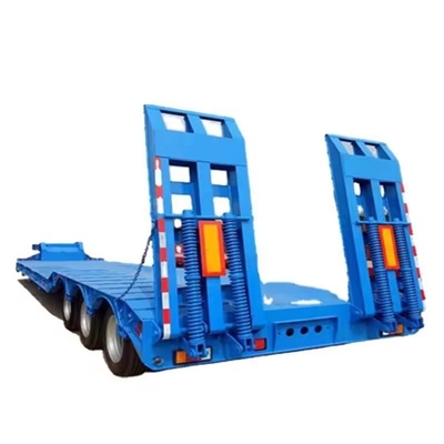 3 4 eixo carregador de baixo peso cama deck de coelho de galinha contêiner de cama plana transporte de caminhão de baixo peso trailer