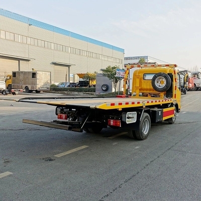 4 toneladas 5 toneladas e 6 toneladas Wrecker corpo plataforma de piso plano Wrecker caminhão para personalização
