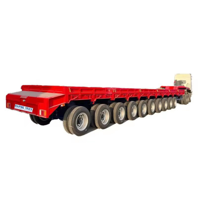 13m 3 eixos Usado Trailer de cama baixa para o mercado da África Trailer de cama plana Camiões Trailers Camionetas