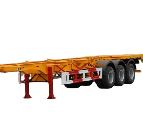 Caminhão de transporte de contêineres de 40 pés, reboque esqueleto, semi-reboque para transporte seguro