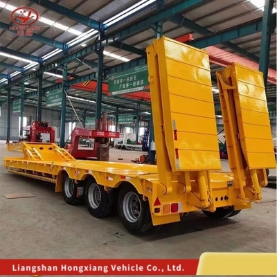 Reboque semi-absorvente extensivel com 8 pneus para transporte de carga pesada