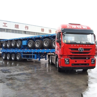3 eixos 20 FT 40 FT Container Marinho Trailers Flatbed Semi-trailers com personalização