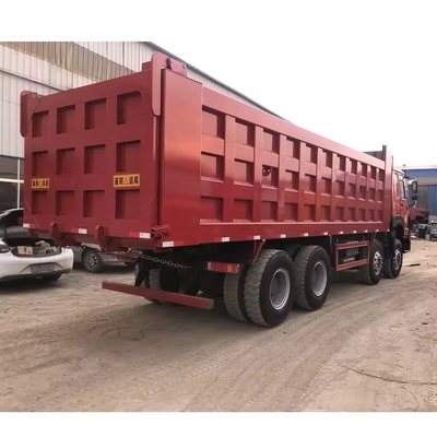 HOWO 8X4 375 Tipper 500HP Tipper Usado camião de descarga com suspensão pneumática