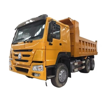 Desenho de pneu sem tubo Usado caminhão de descarga de mineração HOWO 375HP Direito 10 rodas 6X4