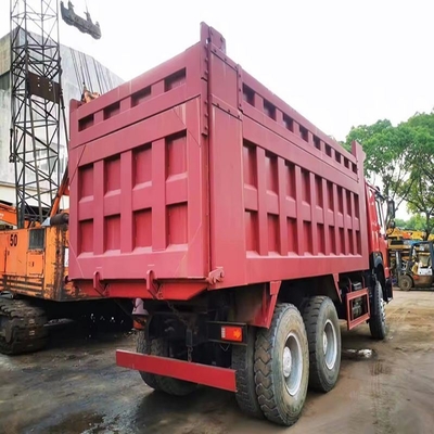Desenho de pneu sem tubo Usado caminhão de descarga de mineração HOWO 375HP Direito 10 rodas 6X4