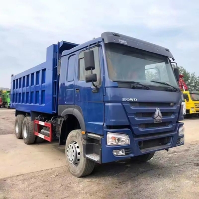 Desenho de pneu sem tubo Usado caminhão de descarga de mineração HOWO 375HP Direito 10 rodas 6X4