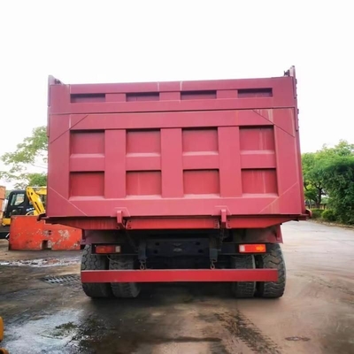 Sinotruck 6*4 371HP Caminhão de lixo branco usado com suspensão de ar do assento do condutor
