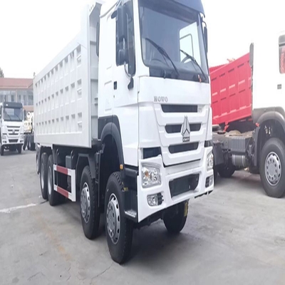 12 rodas usadas 420 HP 375 HP camião de descarga pesado com cadeira de motorista de suspensão pneumática