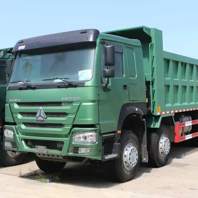 10.2tons Usado HOWO 371HP camião de descarga Direito Direito 8X2 camião para mineração 30 toneladas