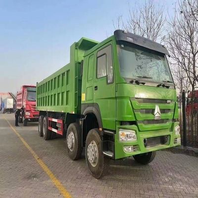 10.2tons Usado HOWO 371HP camião de descarga Direito Direito 8X2 camião para mineração 30 toneladas