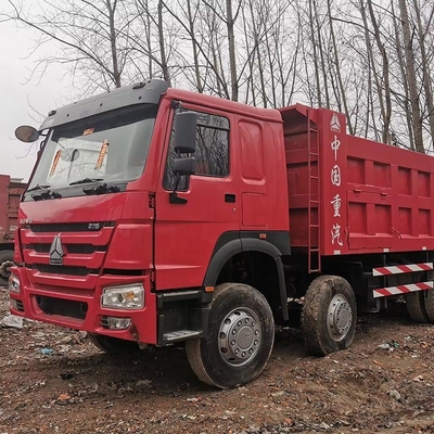 10.2tons Usado HOWO 371HP camião de descarga Direito Direito 8X2 camião para mineração 30 toneladas