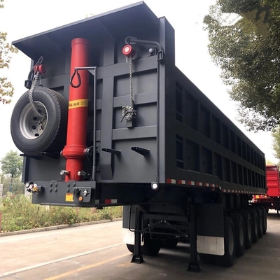Automóvel de descarga automática de 6 eixos, reboque de descarga, caminhão de descarga, semi-reboque de transporte para cargas pesadas