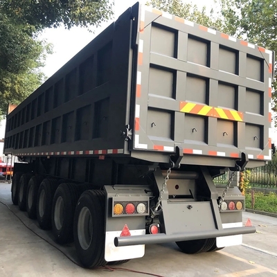 Automóvel de descarga automática de 6 eixos, reboque de descarga, caminhão de descarga, semi-reboque de transporte para cargas pesadas