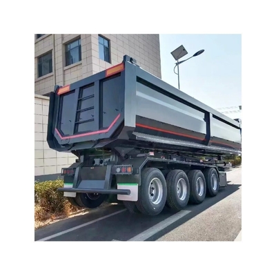 Caminhão Trailers U Forma cilindro hidráulico traseiro final lateral de descarga de despejo de despejo caminhão para mineração de minério de areia de rocha