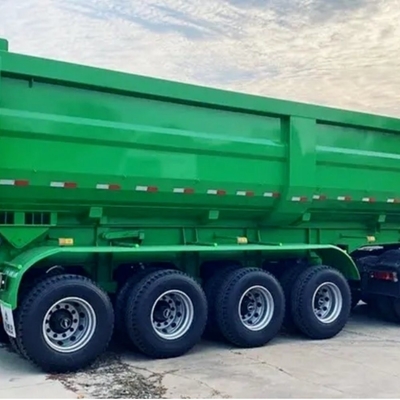 Caminhão Trailers U Forma cilindro hidráulico traseiro final lateral de descarga de despejo de despejo caminhão para mineração de minério de areia de rocha