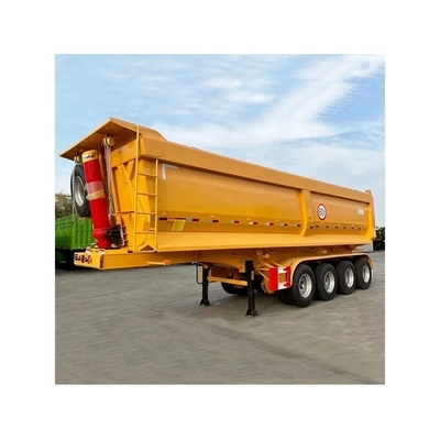 Caminhão Trailers U Forma cilindro hidráulico traseiro final lateral de descarga de despejo de despejo caminhão para mineração de minério de areia de rocha