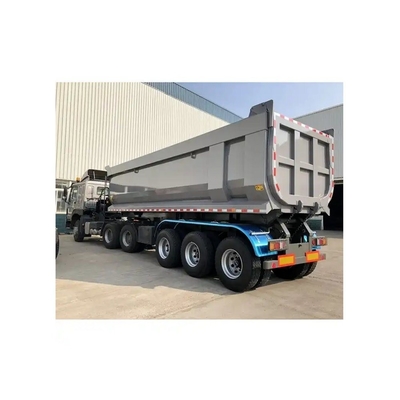 25cbm 32cbm U-Formado End Rear Tipper Dumper Dump Semi Truck Trailer para trabalho pesado