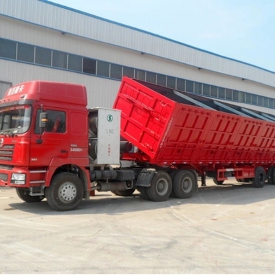 Personalização 3/4/5/6 eixos Van Box Tipping Semi Truck Trailer para transporte de carga