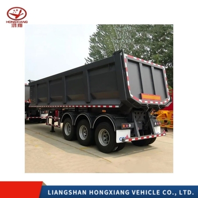 3 eixos 40 toneladas Sinotruk Mining Dumper Dump Tipper Semi Truck Trailer Grau de serviço leve