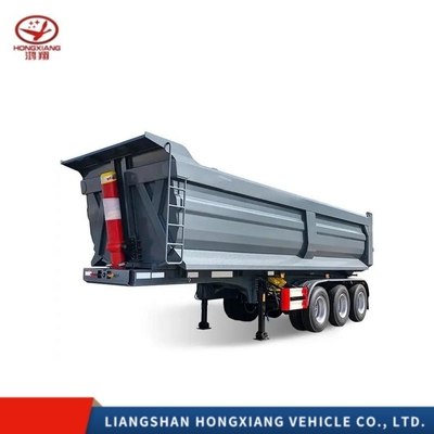 3 eixos 40 toneladas Sinotruk Mining Dumper Dump Tipper Semi Truck Trailer Grau de serviço leve