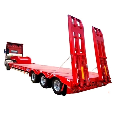 Tráiler de transporte de trator sob medida Semi-reboque 13500X3000X1550 mm 3 eixos 1 ano Serviço pós-venda