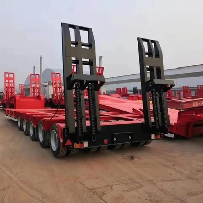 Tráiler de transporte de trator sob medida Semi-reboque 13500X3000X1550 mm 3 eixos 1 ano Serviço pós-venda