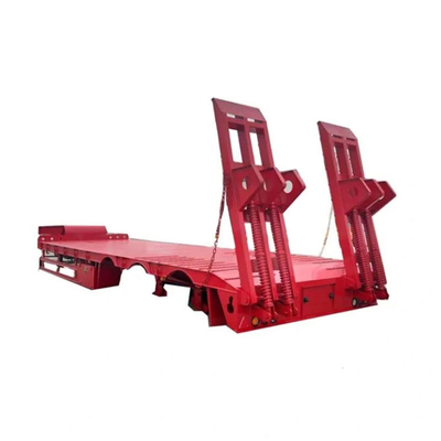 50-100 toneladas de carga pesada caminhão de pescoço de galinha semi-reboque de cama baixa desempenho superior
