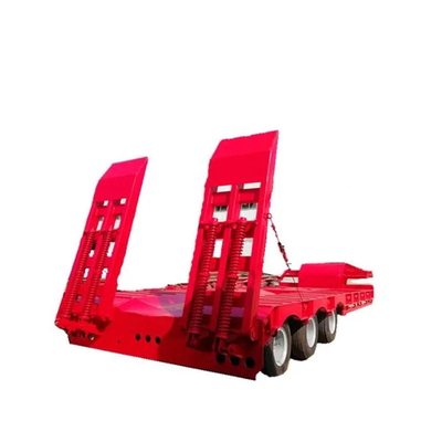 50-100 toneladas de carga pesada caminhão de pescoço de galinha semi-reboque de cama baixa desempenho superior