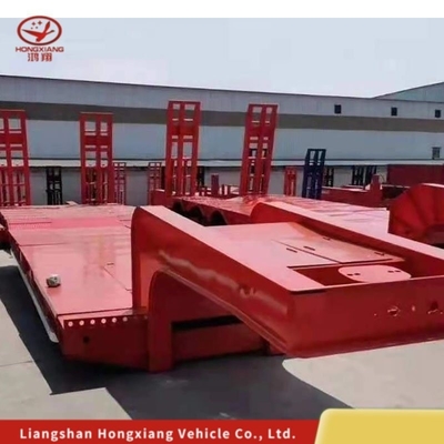 3 eixos Lowbed Low Bed Truck Semi Trailer Personalização e Heavy Duty para suas demandas