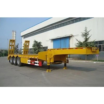 Semi-reboque Lowboy de 40 toneladas com 3 eixos e 4 eixos, com elevada capacidade de carga e durabilidade