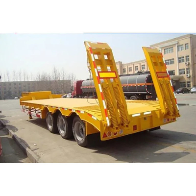 Semi-reboque Lowboy de 40 toneladas com 3 eixos e 4 eixos, com elevada capacidade de carga e durabilidade