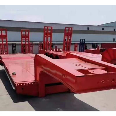 Semi-reboque Lowboy de 40 toneladas com 3 eixos e 4 eixos, com elevada capacidade de carga e durabilidade