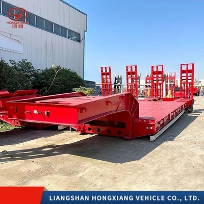 Pneus 12r22.5 3 eixos 40 pés 20 pés 40 pés Container de transporte de carga Cama plana Cama plana Semi-reboque