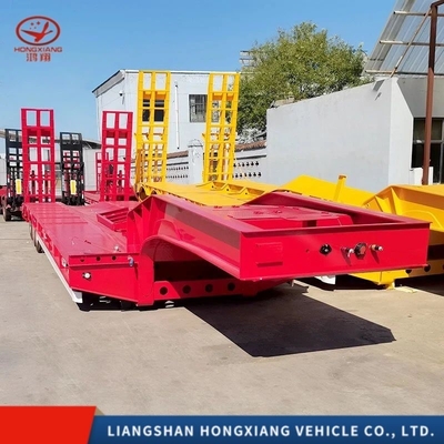 Pneus 12r22.5 3 eixos 40 pés 20 pés 40 pés Container de transporte de carga Cama plana Cama plana Semi-reboque