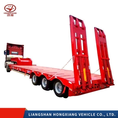 Pneus 12r22.5 3 eixos 40 pés 20 pés 40 pés Container de transporte de carga Cama plana Cama plana Semi-reboque