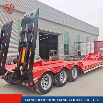 Excavadora pesada de 80 toneladas Transportador de carga baixa com aço e hidráulico extensível