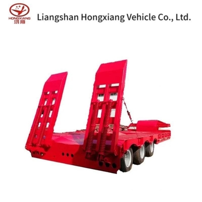 3 eixos 80t Lowbed Low Flatbed Loader Drop Deck Trailer com Serviço ao Cliente Consult