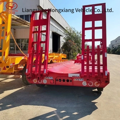 3 eixos 80t Lowbed Low Flatbed Loader Drop Deck Trailer com Serviço ao Cliente Consult