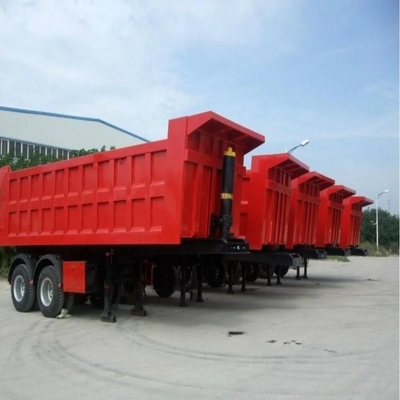 Feixe principal 500 mm Alturas Q345b Trailer de inclinação para 50T 60T 80T por as necessidades do cliente