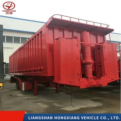 60-80t 3 eixo lado tipper reboque para a África do Sul Pneus número 16 personalização