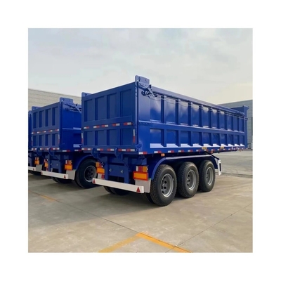 3/4/5/6 eixos aço hidráulico deslizamento traseiro fim descarga pesado Sinotruk Mineração Farm Cargo deslizamento caminhão Semi-reboque na África