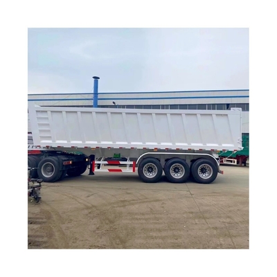 3/4/5/6 eixos aço hidráulico deslizamento traseiro fim descarga pesado Sinotruk Mineração Farm Cargo deslizamento caminhão Semi-reboque na África