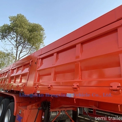 Profissional de 4 eixos de semi-reboque com suspensão pneumática e material de aço