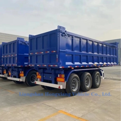 Transporte de grãos de cascalho semi-bottom de garganta de ganso Semi-trailer com aço