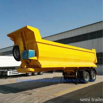 Reboque lateral de descarga automática de 60 toneladas com sistema de travagem de dupla linha