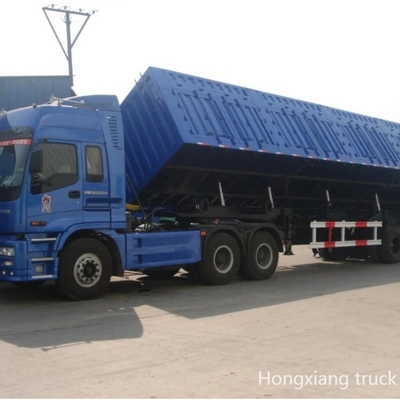 Carga Máxima 100t 50t 5 eixos U Forma traseira Dump Semi Truck Trailer para o seu benefício