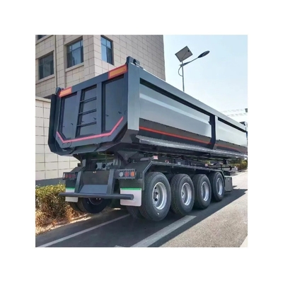 Semi-trailer personalizável de rebento de cascalho Usado Tri Axle Semi Bottom Gooseneck Dump Haulers