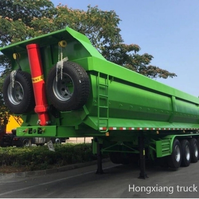3 eixos 4 eixos Transporte de pedra traseiro de desvio final reboque de descarga com boa circulação