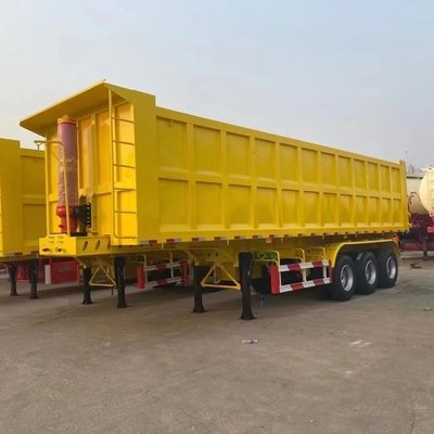 Reboque de trator pesado auto-dumping Reboque de meio tubo Reboque de descarga Material e concepção de aço